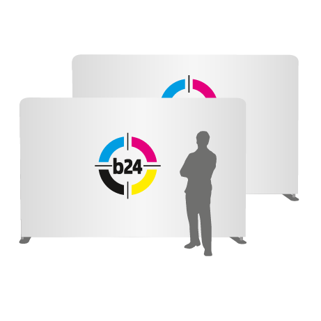 Textilwand ALU | 400er gerade | beidseitig bedruckt