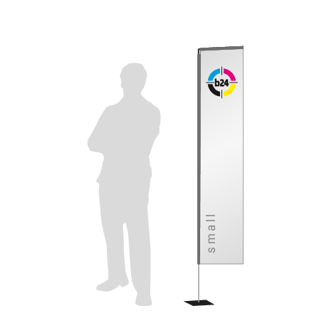 Beachflag Rechteck | Small (200 cm) | einseitig bedruckt