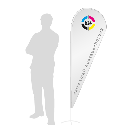Beachflag Drop Austauschdruck | Extra Small (189 cm) | einseitig bedruckt