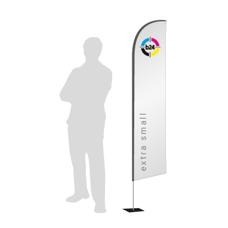 Beachflag Wind | Extra Small (215 cm) | einseitig bedruckt