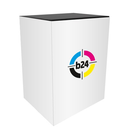 Messetheke MODULATE | B 80 cm x H 101,5 cm x T 60 cm | einseitig bedrucktt