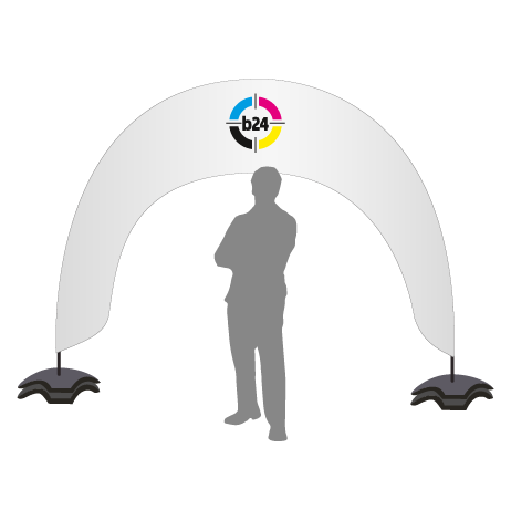 Beachflag Bogen | B 400 cm x H 300 cm | einseitig bedruckt