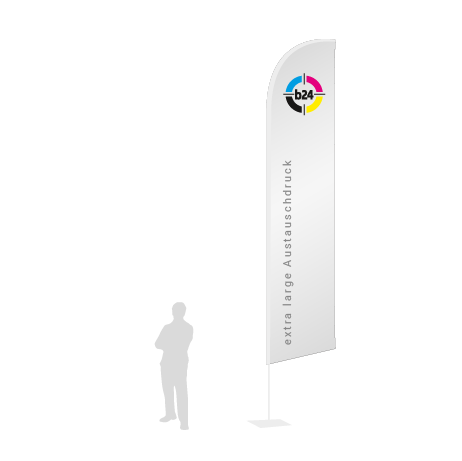 Beachflag Wind Austauschdruck | Extra Large (490 cm) | einseitig bedruckt