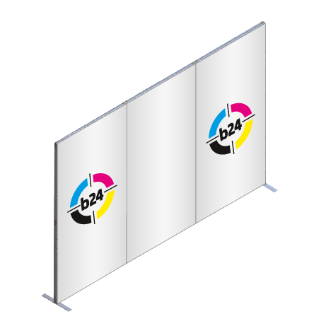 FASTFRAME™ gerade Wand | 3 Module | mit Druck