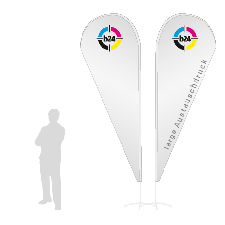 Beachflag Drop Austauschdruck | Large (350 cm) | beidseitig bedruckt