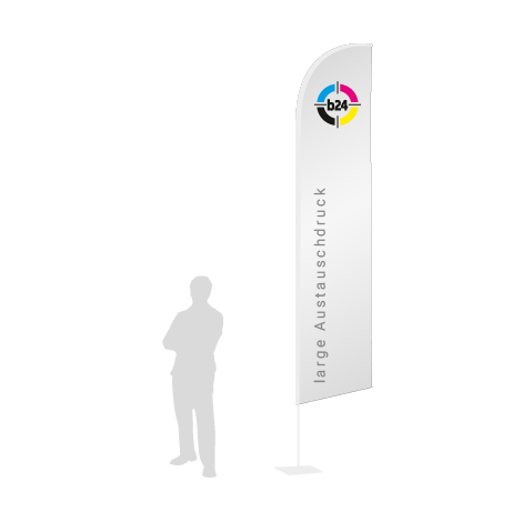 Beachflag Wind Austauschdruck | Large (400 cm) | einseitig bedruckt