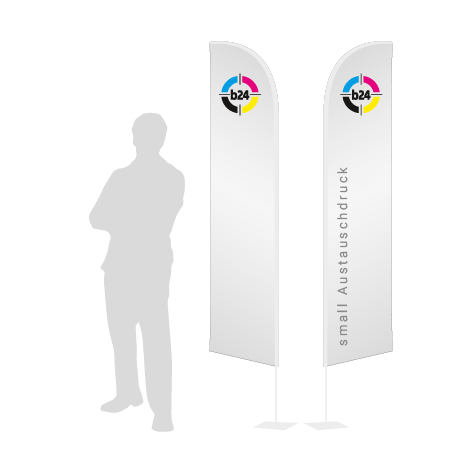 Beachflag Wind Austauschdruck | Small (260 cm) | beidseitig bedruckt