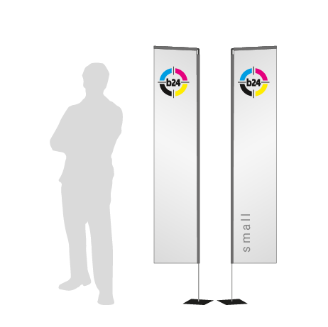 Beachflag Rechteck | Small (200 cm) | beidseitig bedruckt