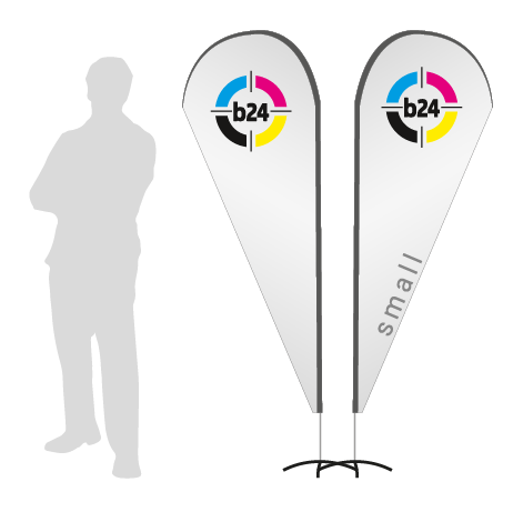 Beachflag Drop | Small (210 cm) | beidseitig bedruckt