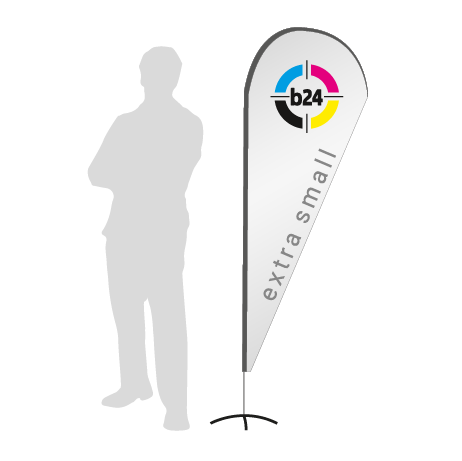Beachflag Drop | Extra Small (189 cm) | einseitig bedruckt
