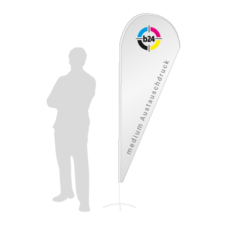 Beachflag Drop Austauschdruck | Medium (280 cm) | einseitig bedruckt