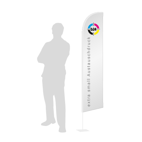 Beachflag Wind Austauschdruck | Extra Small (215 cm) | einseitig bedruckt