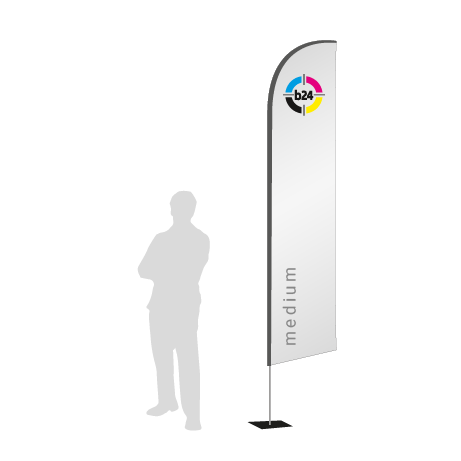 Beachflag Wind | Medium (320 cm) | einseitig bedruckt