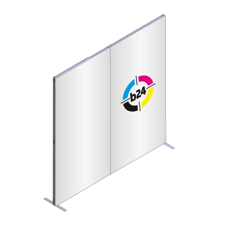 FASTFRAME™ gerade Wand | 2 Module | mit Druck