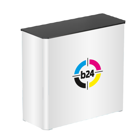 Messetheke FASTFRAME™ | B 102 cm x H 102,5 cm x T 41 cm | bedruckt