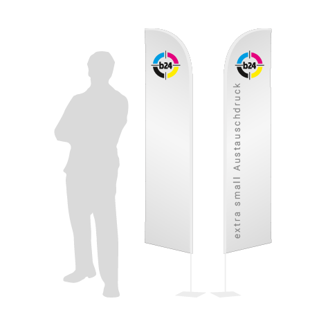 Beachflag Wind Austauschdruck | Extra Small (215 cm) | beidseitig bedruckt