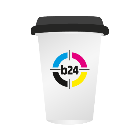 Pappbecher to Go BIO | 350 ml einwandig | rundum bedruckt