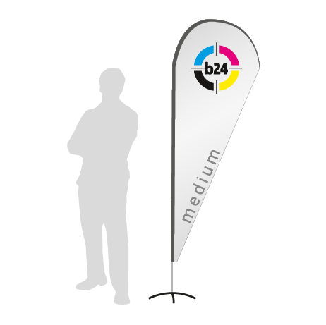 Beachflag Drop | Medium (280 cm) | einseitig bedruckt