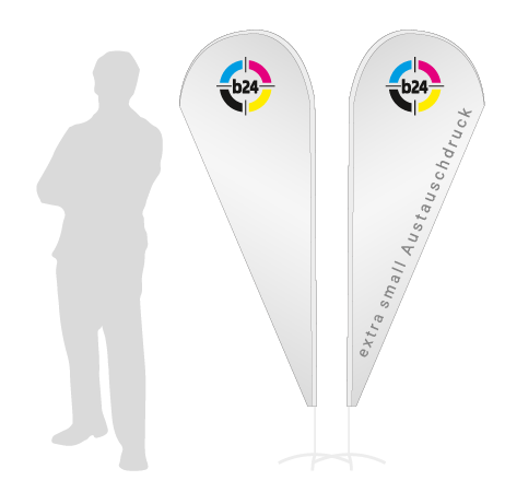 Beachflag Drop Austauschdruck | Extra Small (189 cm) | beidseitig bedruckt