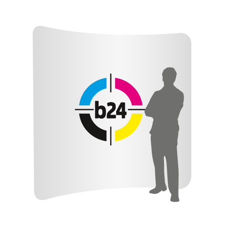 Textilwand ALU | 240er gebogen | einseitig bedruckt